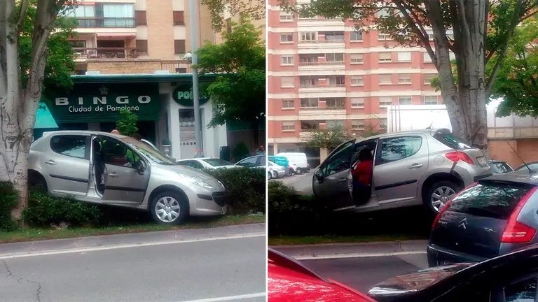 Accidente en avenida Sancho el Fuerte de Pamplona NAVARRACOM