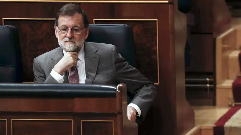 Mariano Rajoy, presidente del Gobierno, en el Congreso de los Diputados.