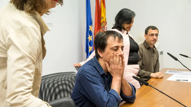 Los parlamentarios Laura Pérez, Carlos Couso, Fanny Carrillo y Rubén Velasco informan del cambio de nombre del grupo parlamentario de Podemos a Ahora Sí  (21). IÑIGO ALZUGARAY