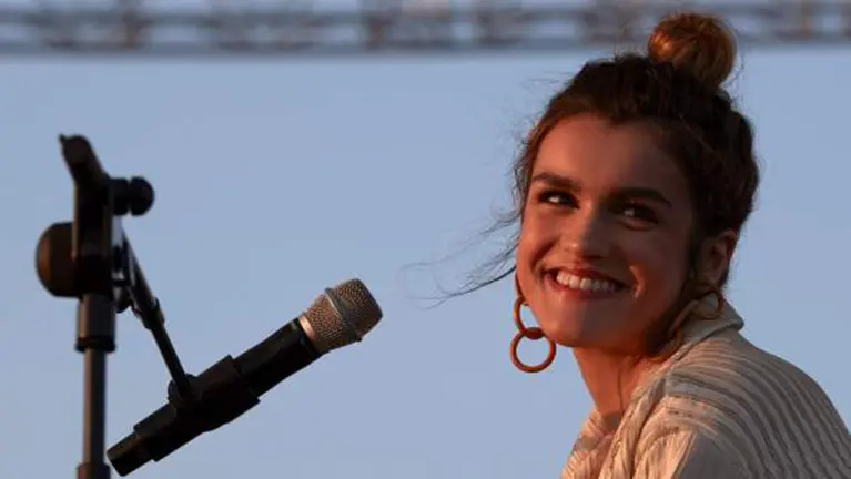 Amaia Romero durante su concierto en el Primavera Sound. EFE