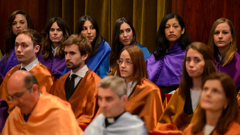 La Universidad de Navarra celebra el acto de investidura de 168 doctores. MIGUEL SANTIAGO17