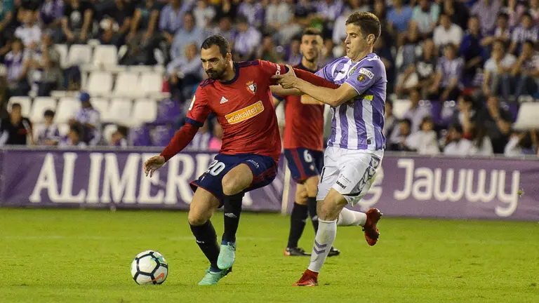De las Cuevas en el partido Osasuna - Valladolid. PABLO LASAOSA 53