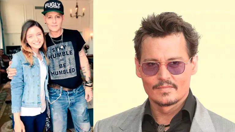 A la izquierda, la última foto de Johnny Deep que ha preocupado a sus fans