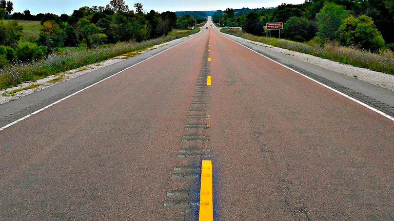 Estado de la carretera de circunvalación en Burlada, municipio próximo a Pamplona. FACUA