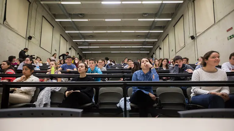 Inicio de las pruebas de Evaluación de Bachillerato para el Acceso a la Universidad (EBAU), antigua Selectividad, en Navarra (47). IÑIGO ALZUGARAY