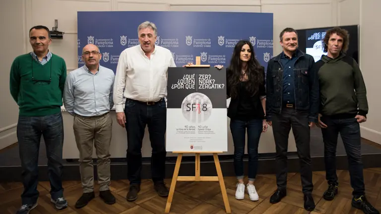 Joseba Asiron y Nerea Pérez presentan informe sobre los hechos de Sanfermines del 78. MIGUEL SANTIAGO02