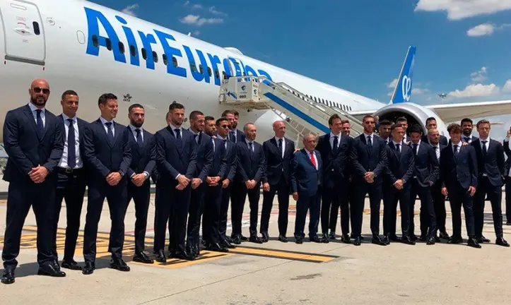 La selección española, rumbo a Rusia 2018.