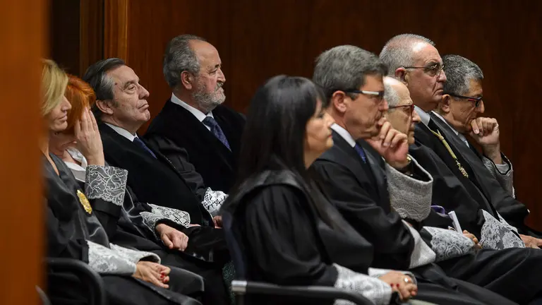 La magistrada Carmen Arnedo toma posesión del cargo de presidenta de la Sala de lo Social del TSJN. PABLO LASAOSA 19