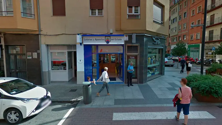 Tienda de lotería de la calle Bergamín. ARCHIVO