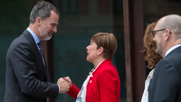 Llegada del Rey Felipe VI al Palacio de Congresos y Auditorio de Navarra (18). IÑIGO ALZUGARAY