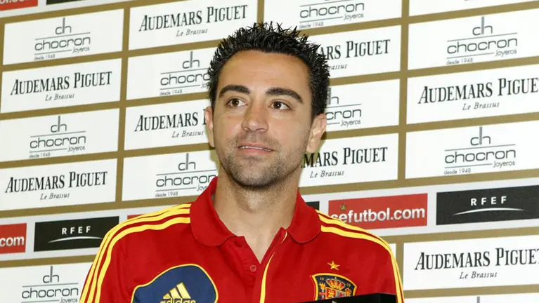 Xavi Hernández con la camiseta de la selección española. Twitter El Mundo Deportivo.