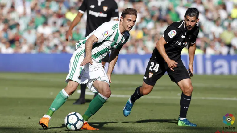 Joaquín es jugador del Real Betis. La Liga.