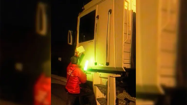 La Policía Foral multa a un camionero por dar positivo en cocaína. POLICÍA FORAL