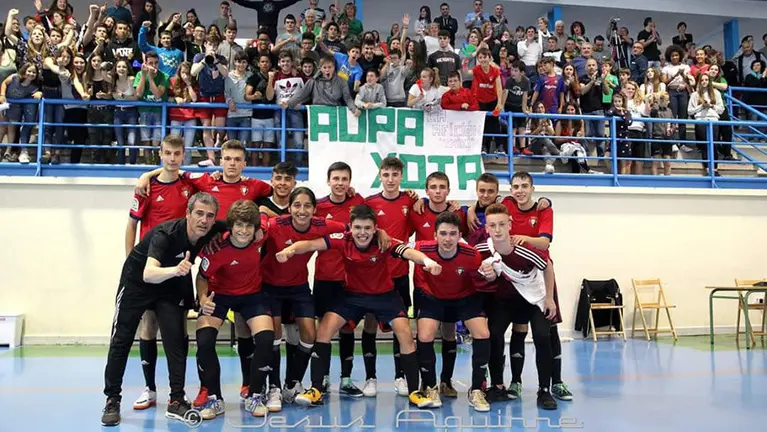 Osasuna Magna cadete triunfa en Irurtzun. Facebook Xota.es