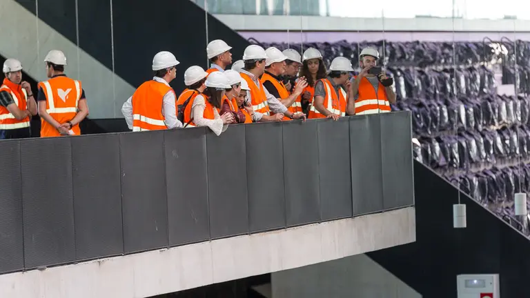 Visita a las obras finales del Pabellón Navarra Arena. IÑIGO ALZUGARAY (42)