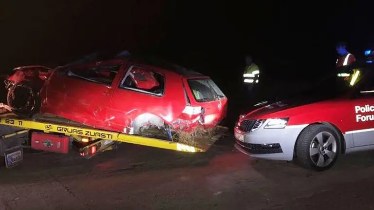 Accidente en Yerro POLICÍA FORAL