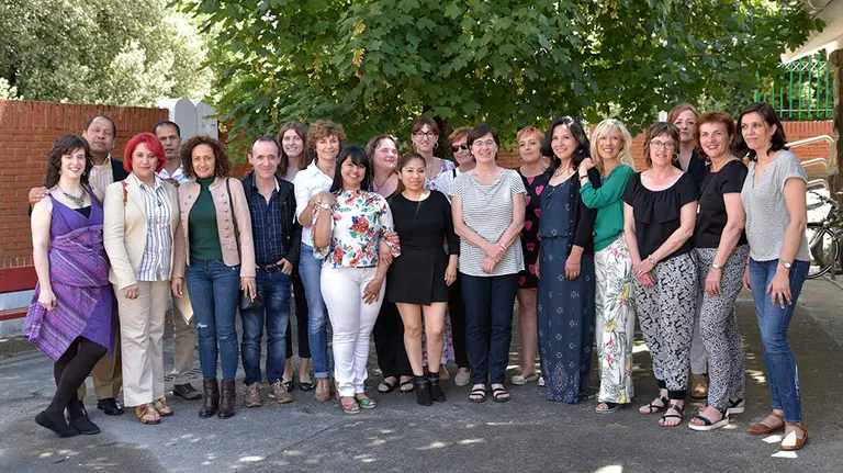 Imagen del grupo en el acto de clausura del curso de formación AYUNTAMIENTO DE PAMPLONA