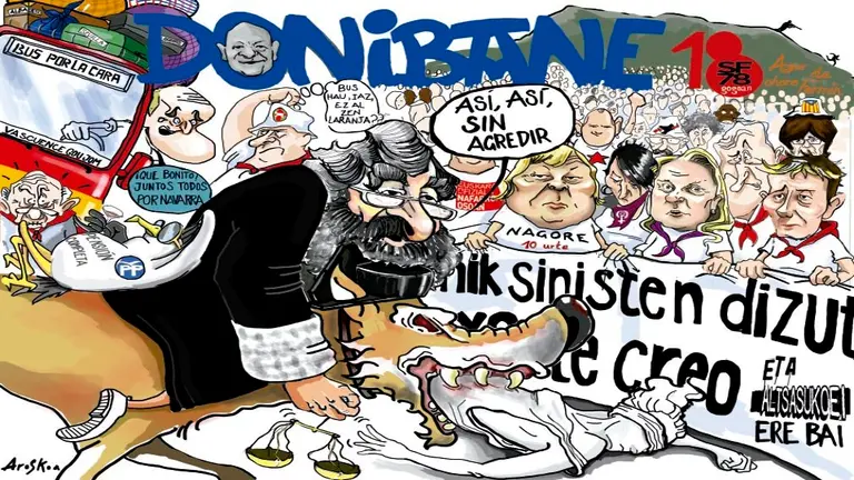 Las peñas de Pamplona presentan las pancartas para los Sanfermines de 2018 FEDERACIÓN DE PEÑAS 8