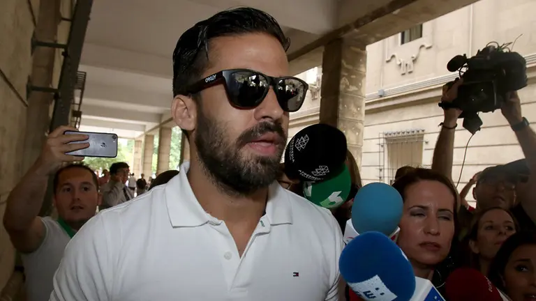 El guardia civil de 'La Manada', Antonio Manuel Guerrero, a su llegada a los juzgados de guardia de Sevilla EUROPA PRESS