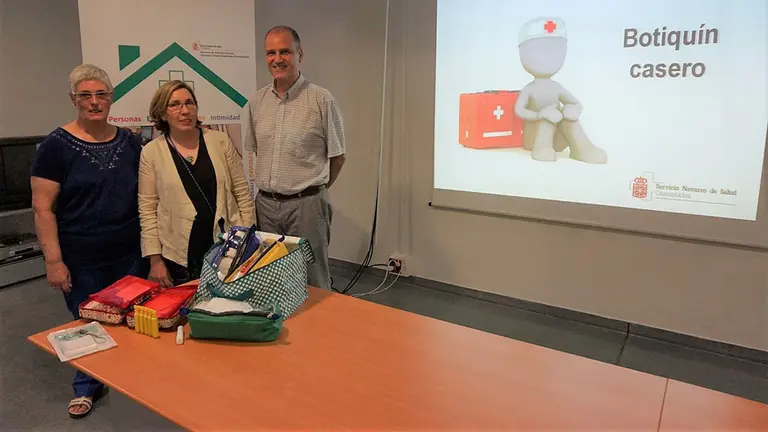 Arantza Iñurrieta, Guillermina Mari Puget y Pablo Aldaz