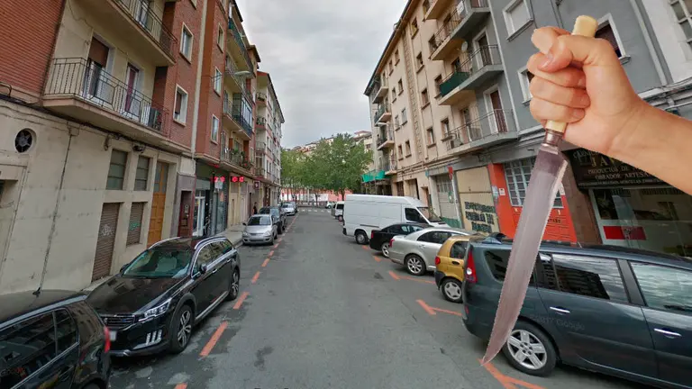 La calle Dámaso Zabalza en la que tuvo lugar el suceso