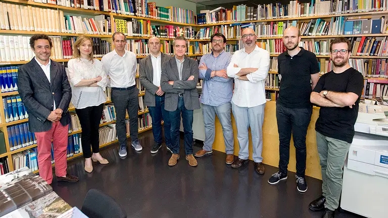 Imagen de la nueva Junta Directiva del Colegio de Arquitectos Vasco Navarro