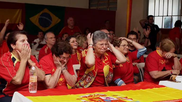 Partido entre España y Rusia en octavos de final del Mundial de Rusia EFE.