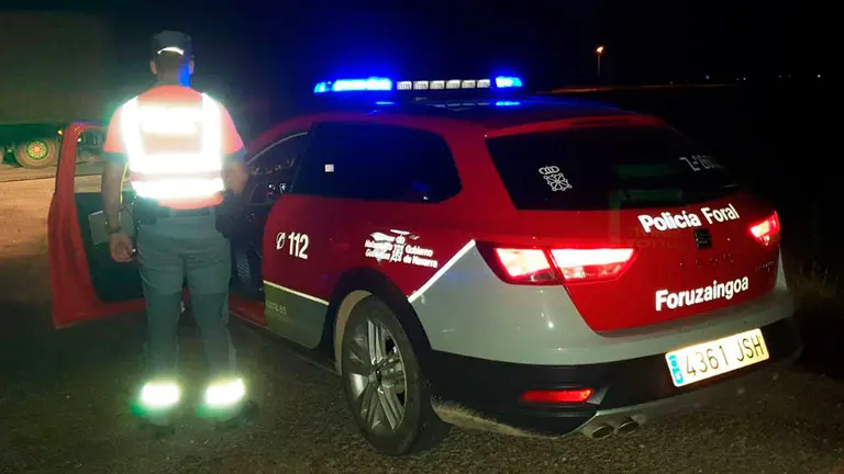 La Policía Foral multa a un joven conductor de Ribaforada por un combo de infracciones consideradas como muy graves.POLICÍA FORAL