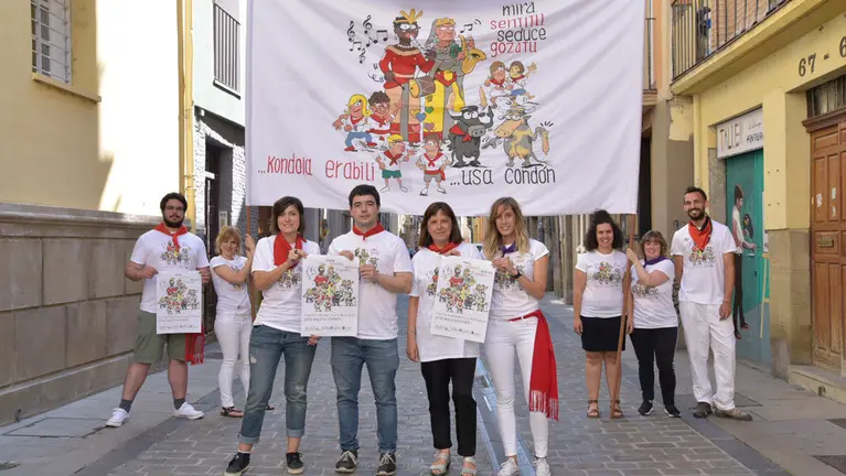 Presentación de la nueva peña de San Fermín como parte del programa de prevención de ETS durante las fiestas. AYUNTAMIENTO DE PAMPLONA