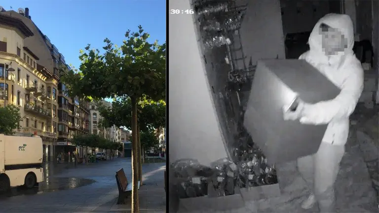 Una ex empleada de una tienda de la avenida Carlos III y su pareja han sido detenidos tras robar en el local donde trabajaba Foto POLICÍA FORAL ARCHIVO