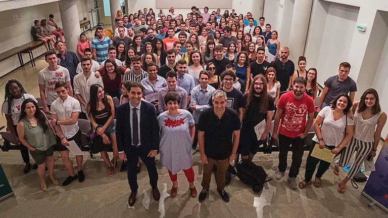 La consejera Solana entrega los diplomas de participación en el programa Erasmus+ a 140 estudiantes de FP NAVARRACOM