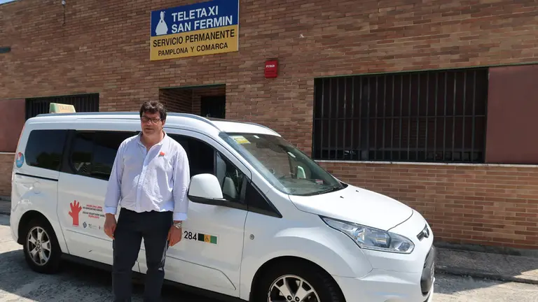 Kiko Asín, presidente de la asociación Teletaxi. CEDIDA
