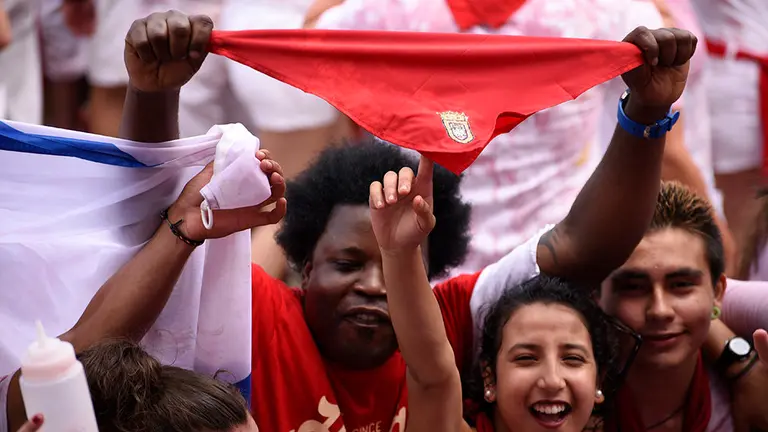 Txupinazo vivido desde la Plaza del Castillo. MIGUEL SANTIAGO28