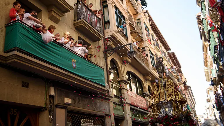 Procesión de San Fermín el 7 de julio de 2018. PABLO LASAOSA 15