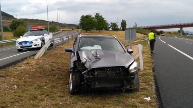 Accidente en Ayegui GUARDIA CIVIL