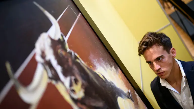 Entrega de premio a Gonzalo Caballero en el hotel Sancho Ramirez. MIGUEL OSÉS_3