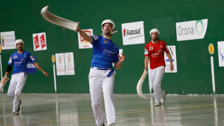 Segunda semifinal del torneo San Ferm&iacute;n de remonte en el Euskal Jai Berri. Maial&eacute;n Andr&eacute;s.