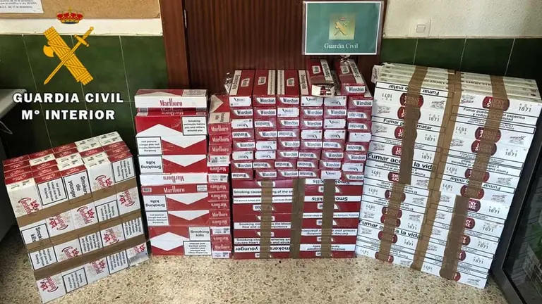 El tabaco incautado por la Guardia Civil