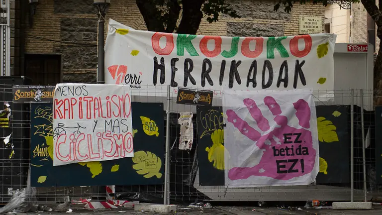 Txoznas durante San Fermín 2018. PABLO LASAOSA 03