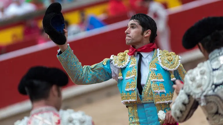 Séptima corrida de los Sanfermines con toros de Jandilla para Juan José Padilla, Cayetano y Roca Rey (95). IÑIGO ALZUGARAY