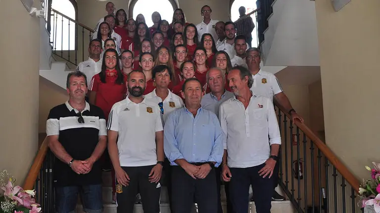 RECEPCIÓN EN EL AYUNTAMIENTO DE TAFALLA A LA SELECCIÓN ESPAÑOLA SUB 20