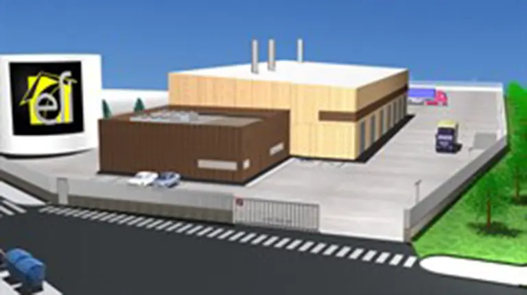 Maqueta de la Central de Calor que se va a instalar en la Chantrea EUROPA PRESS