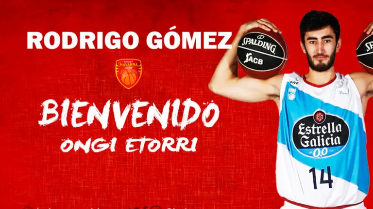 Rodrigo Gómez, el nuevo fichaje de Baket Navarra