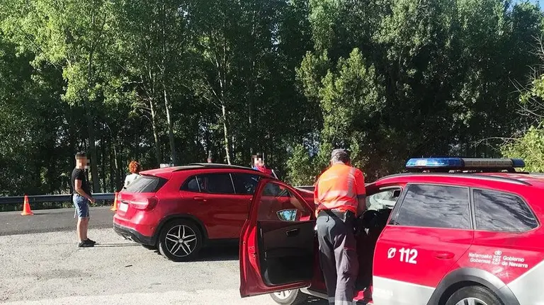 Control de la Policía Foral durante las fiestas de San Adrián POLICÍA FORAL