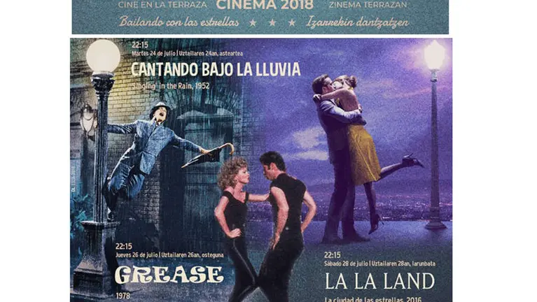 Cartel de las películas de género musical que se van a proyectar en el Baluarte este julio