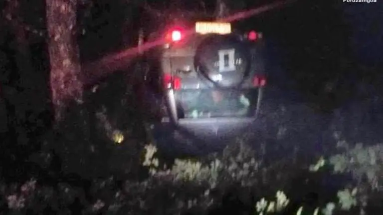 Accidente de un todoterreno en Leiza POLICÍA FORAL