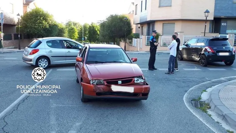 Accidente de tráfico en Pamplona