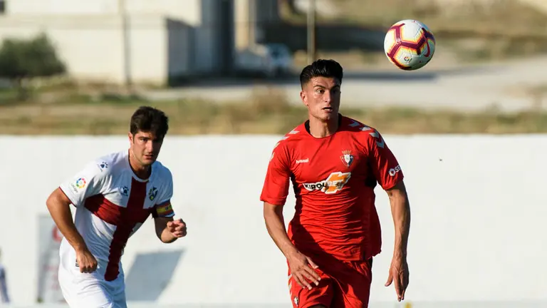 Partido amistoso disputado en Fustiñana dentro de la pretemporada de Osasuna ante el Huesca. MIGUEL OSÉS (17)