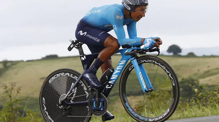 Nairo Quintana, en la última contrarreloj del Tour 2018 TWITTER