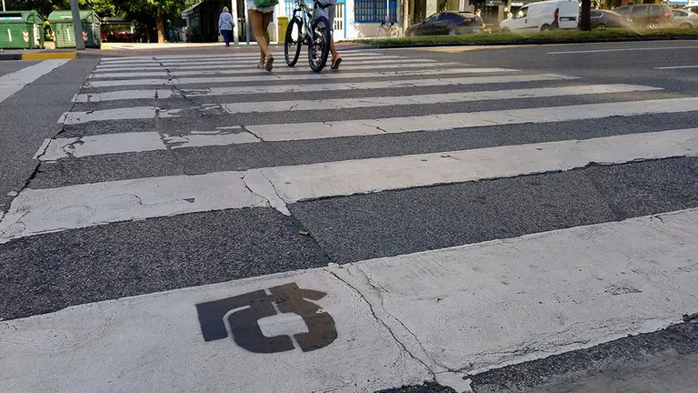 UPN exige la retirada de símbolos por la amnistía de los presos etarras del barrio de San Juan de Pamplona IMAGEN CEDIDA